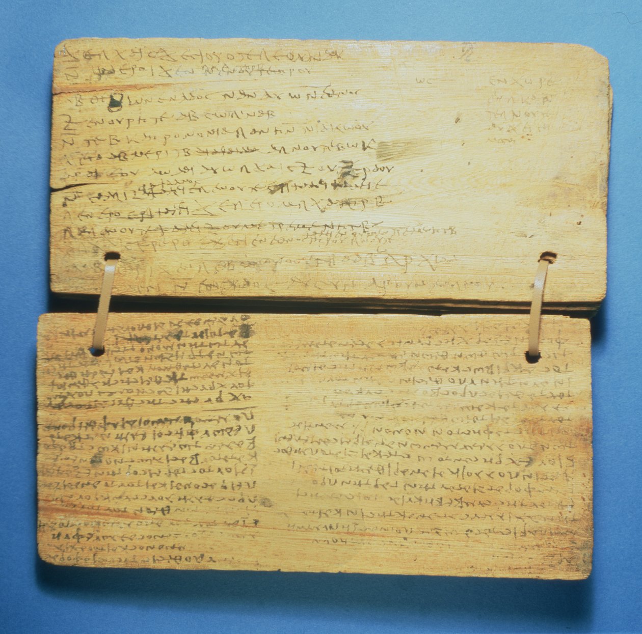 Werkboek van schooljongens, met Griekse tekst door Egyptian Ptolemaic Period