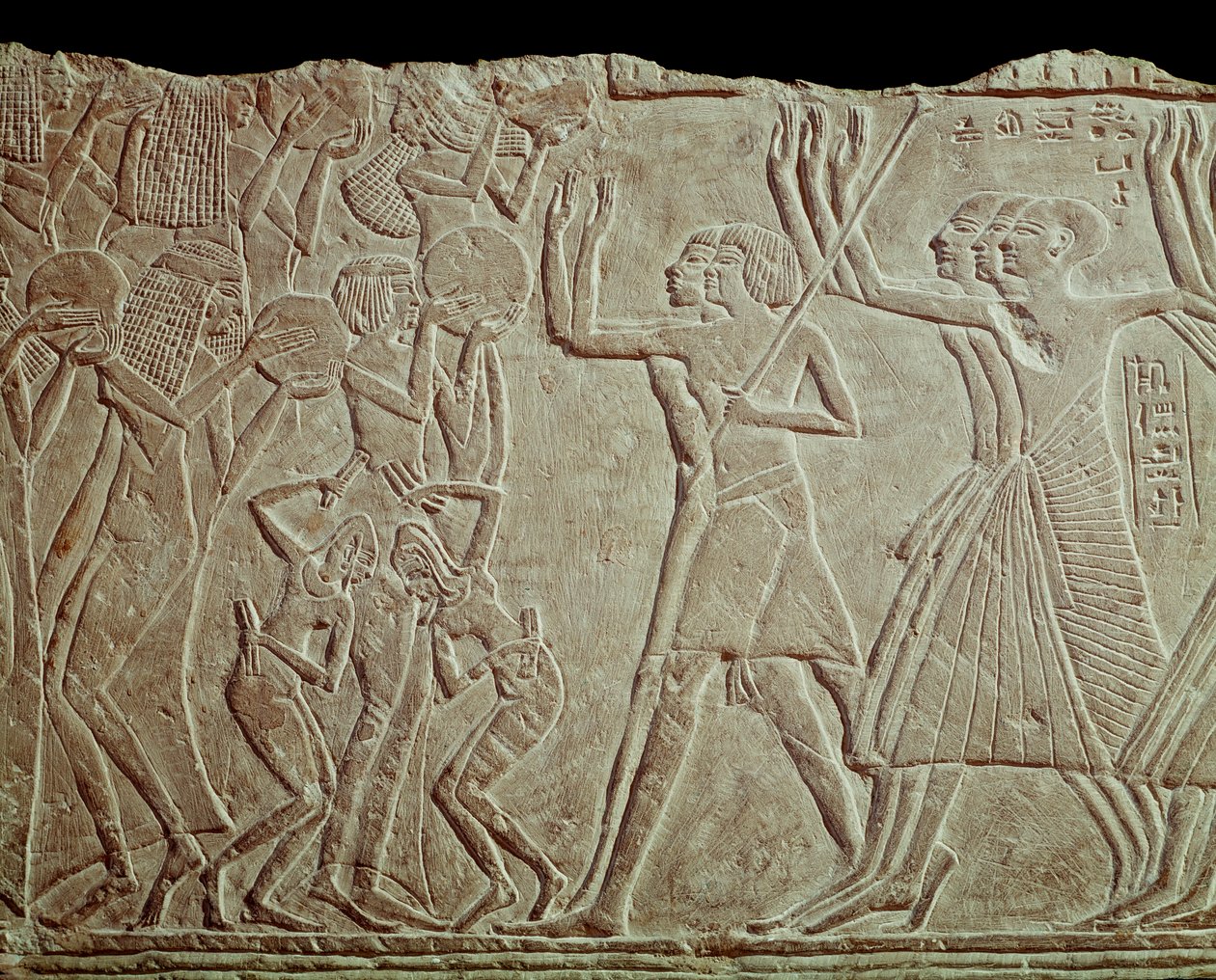 Afscheid van de overledene (bas-reliëf) door Egyptian 19th Dynasty