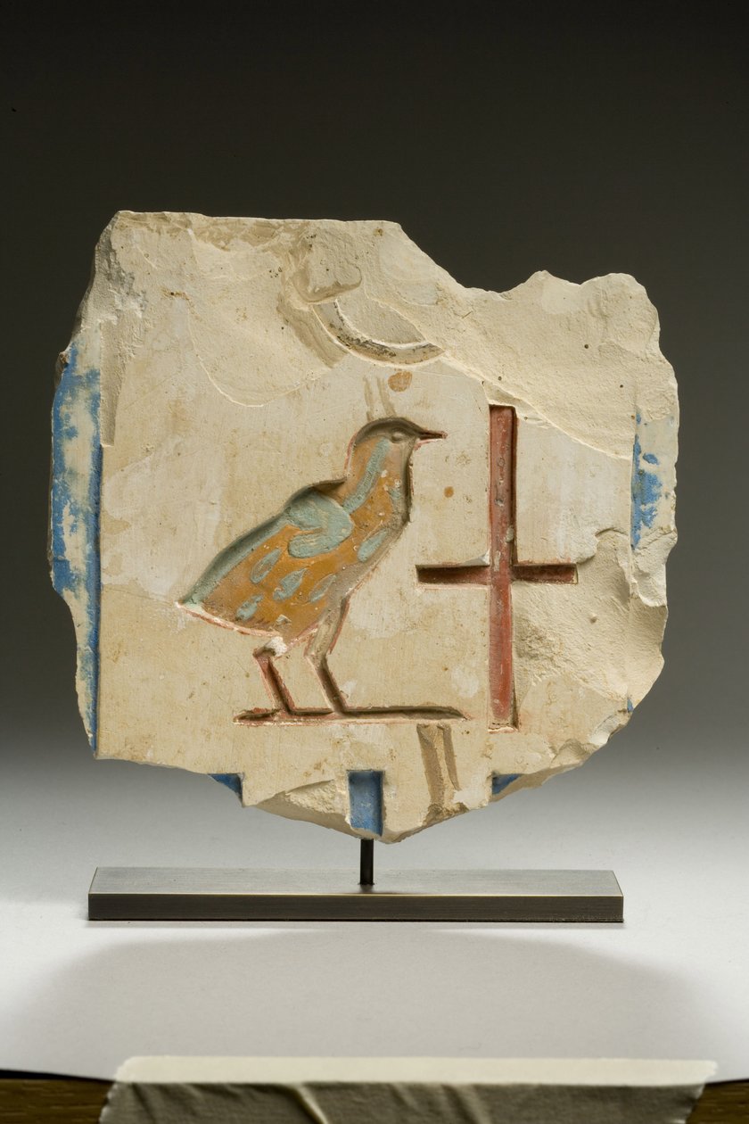 Reliëffragment, Late Dynastieke Periode (kalksteen) door Egyptian 26th Dynasty