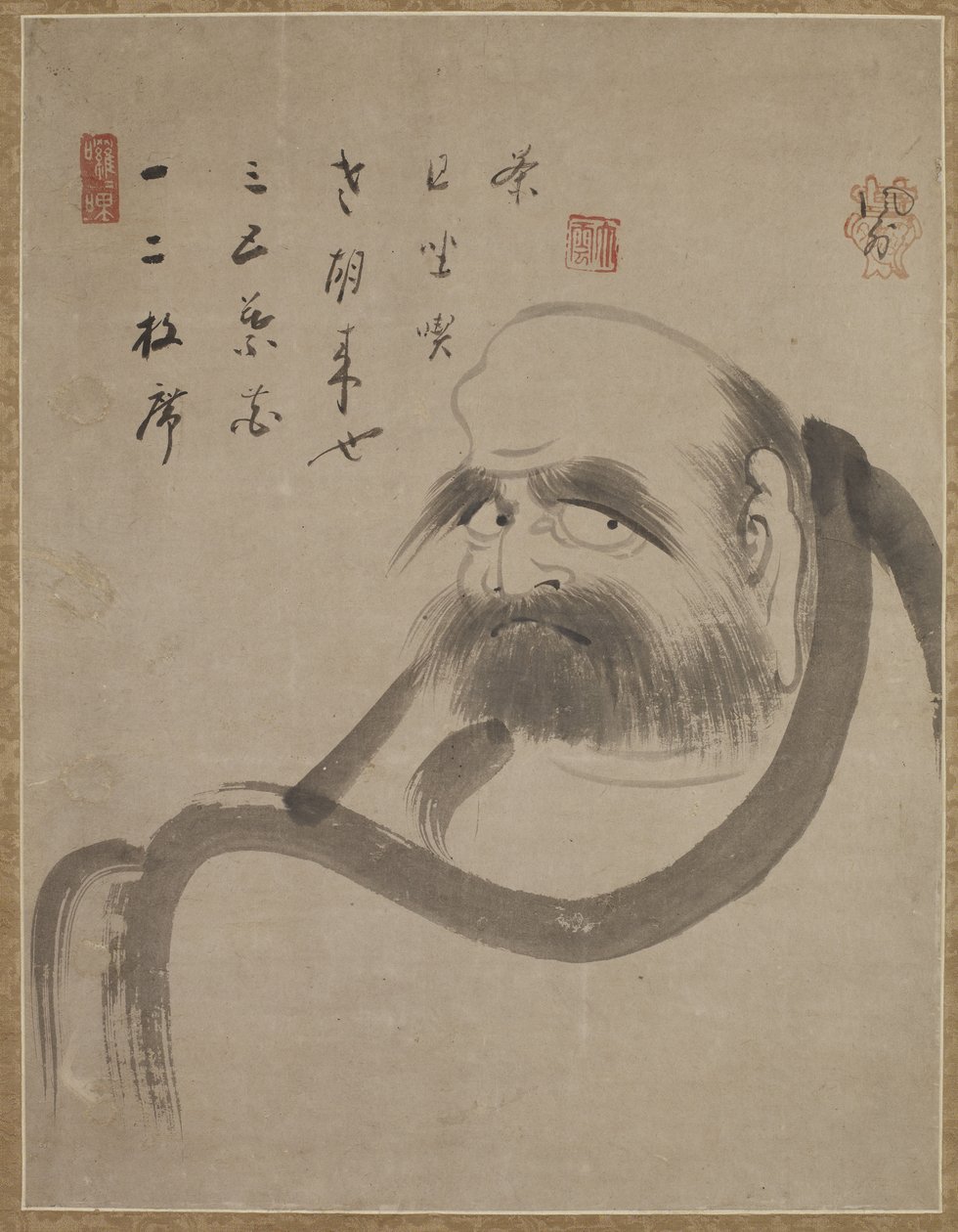 Bodhidharma, c.1645 door Ekun Fugai Ekun Fugai