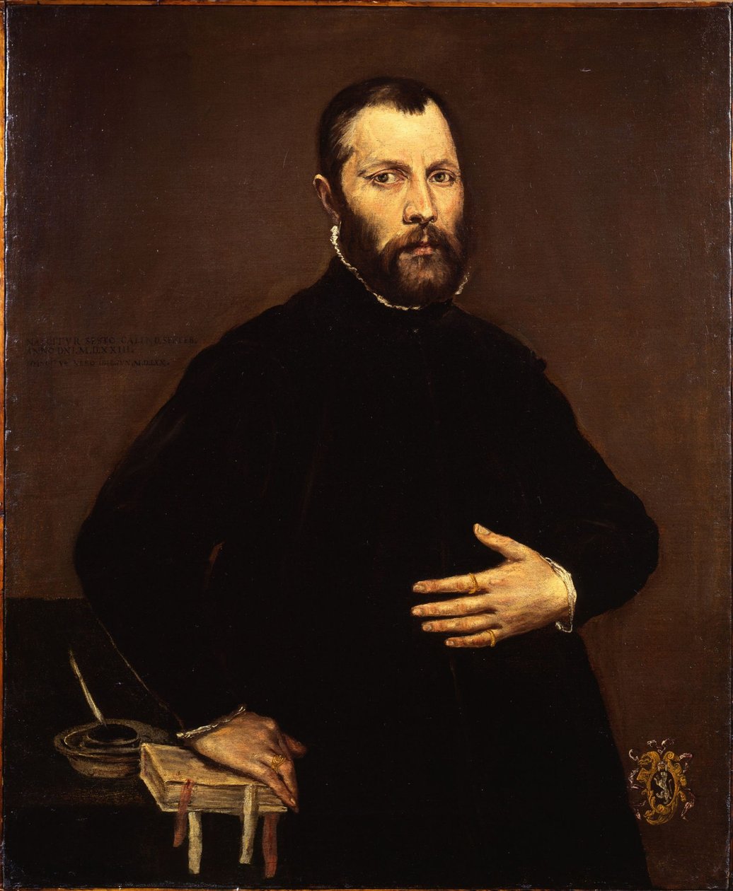 Portret van een heer door El Greco