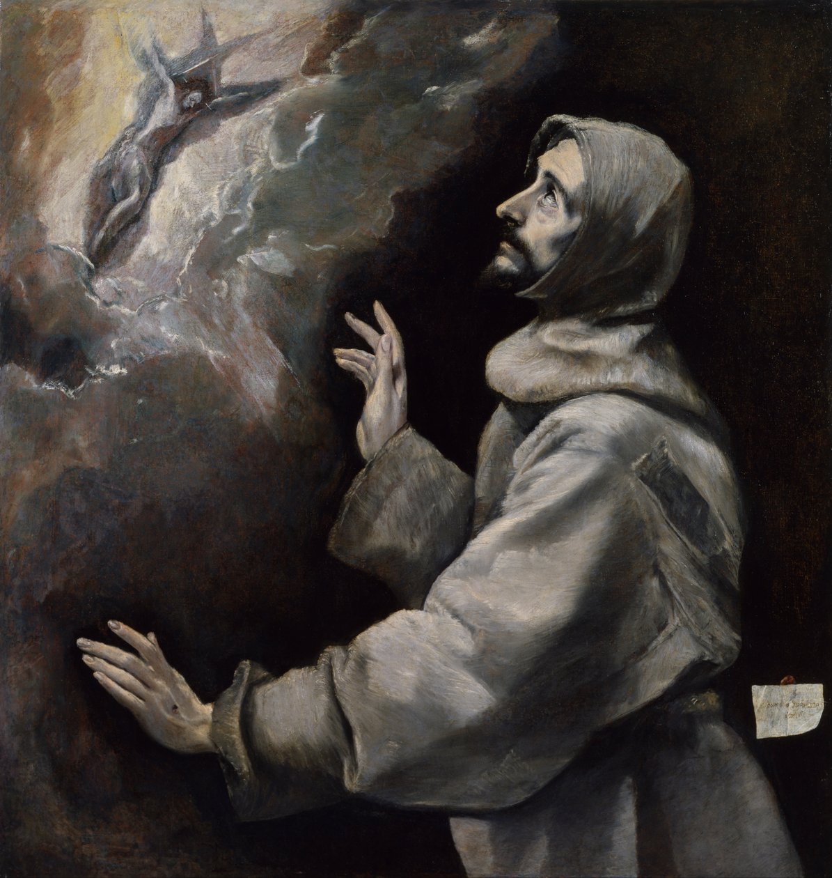 Franciscus ontvangt de stigmata door El Greco