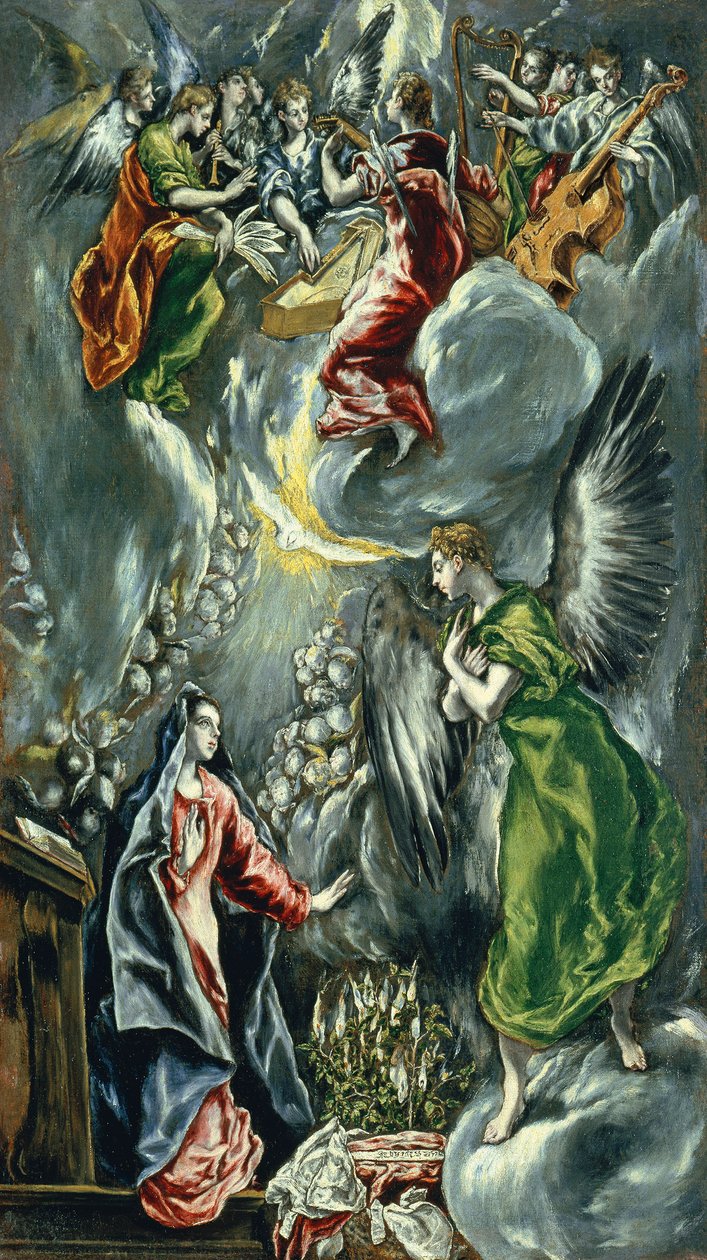 Engels: The Annunciation Annunciatie door El Greco