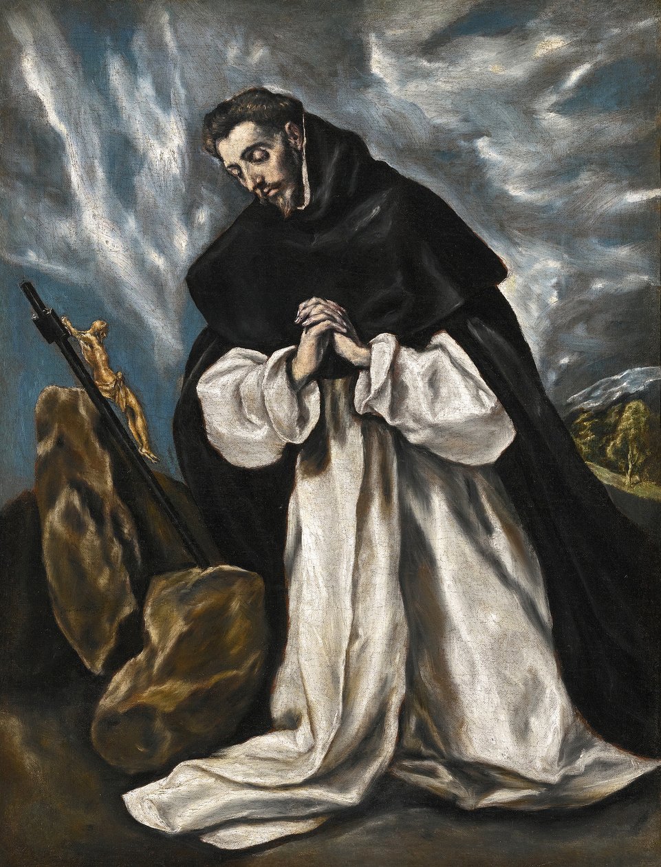 St Dominicus in gebed door El Greco