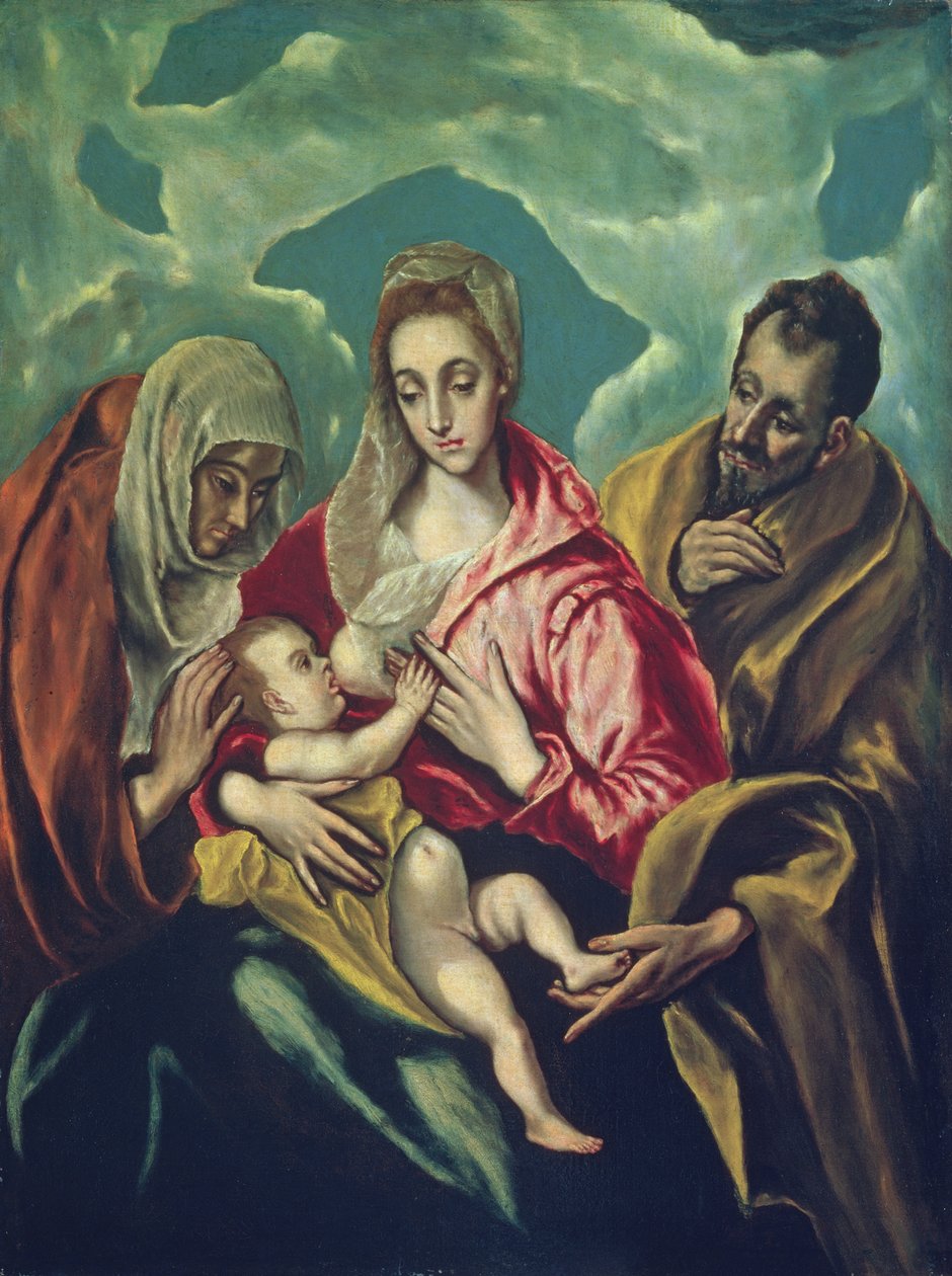 De Heilige Familie met St. Elizabeth door El Greco