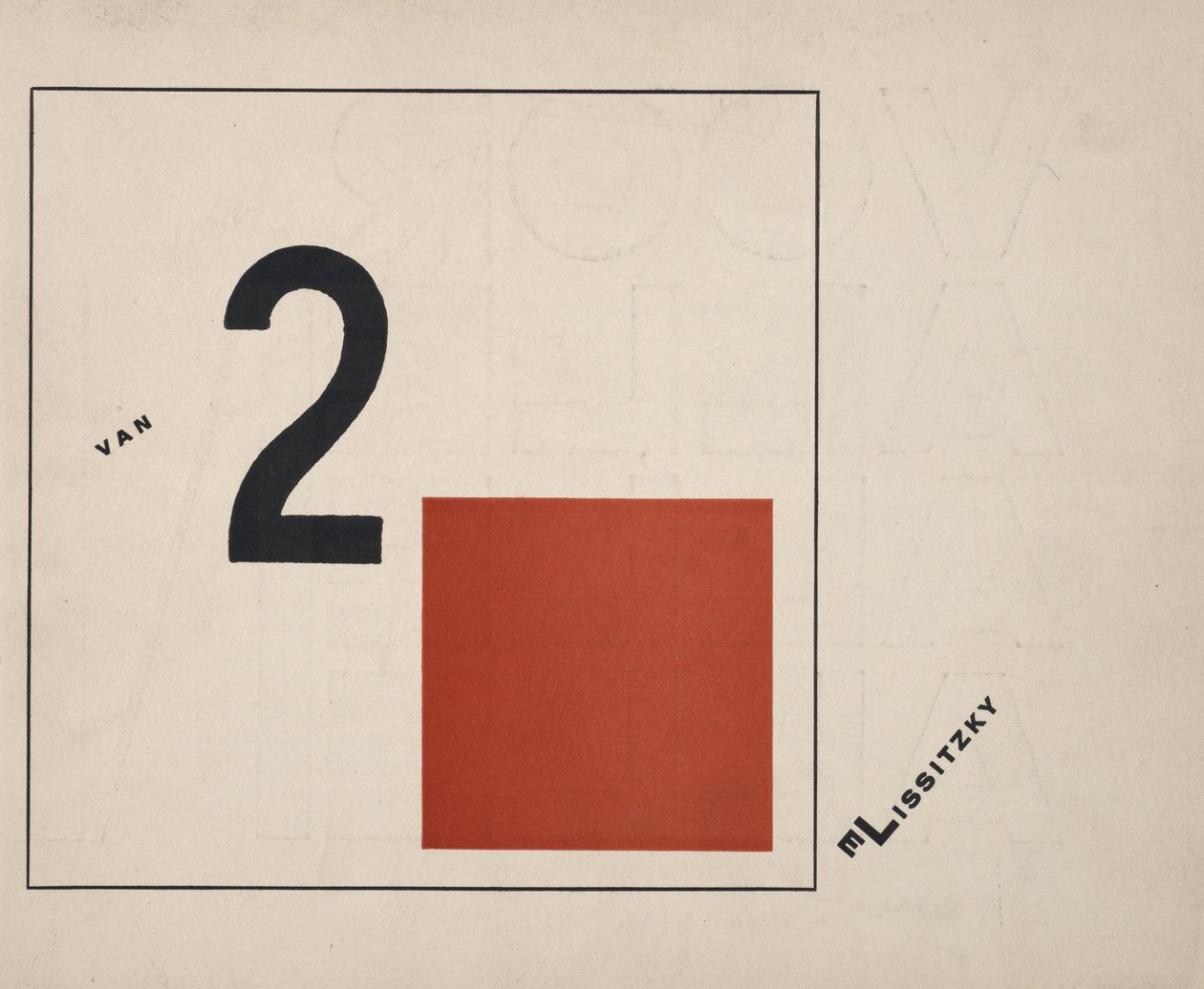 Over Twee Vierkanten door Eliezer Markowich Lissitzky