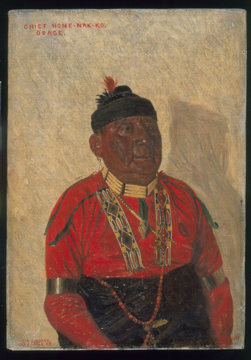 Chief Hone-Nak-Ko door Elbridge Ayer Burbank