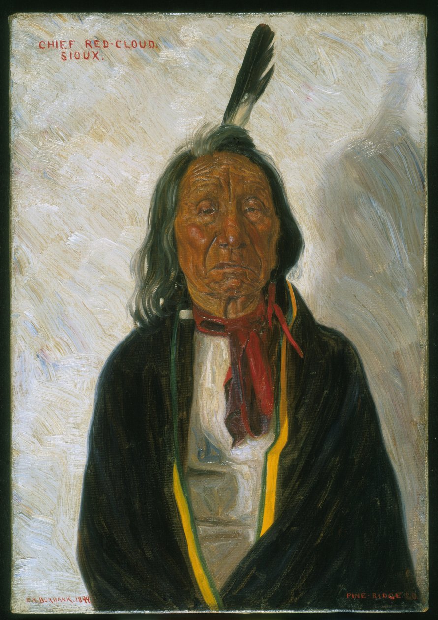 Chief Red Cloud door Elbridge Ayer Burbank