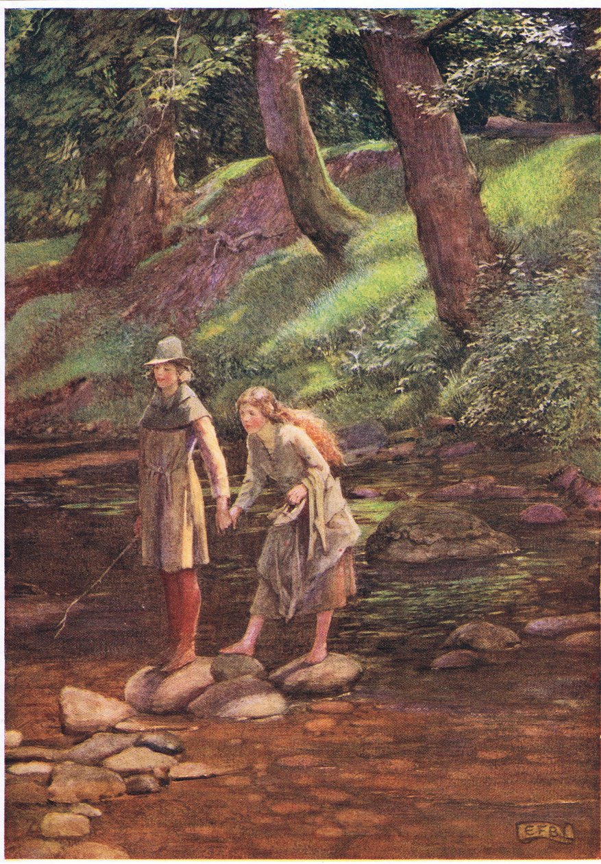 Rosalind en Celia door Eleanor Fortescue Brickdale