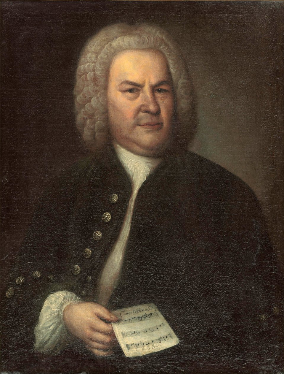 Johann Sebastian Bach door Elias Gottlob Haussmann