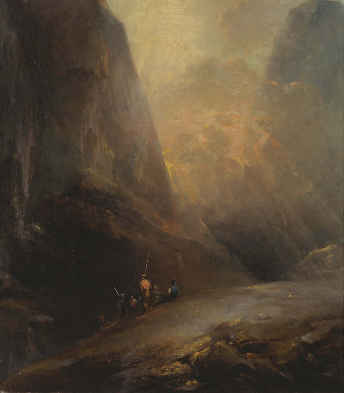 Berglandschap met Bandieten door Elias Martin