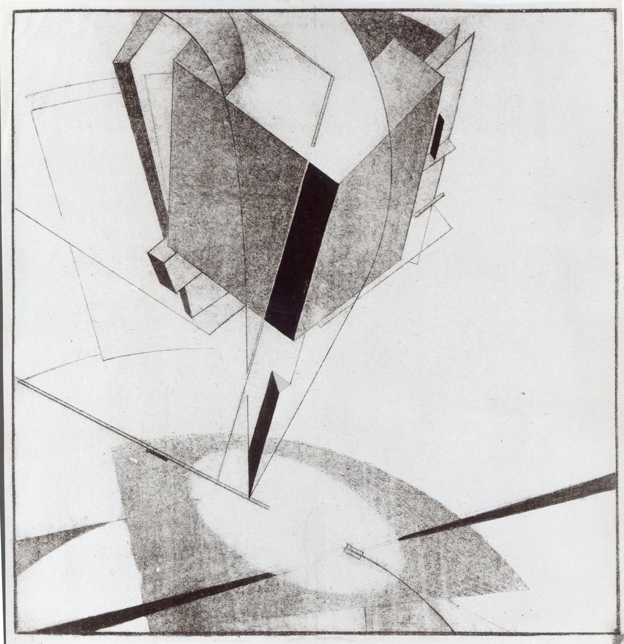 Proun 5 A, 1919 door Eliezer Markowich Lissitzky
