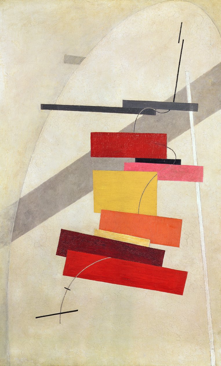 Zonder titel door Eliezer Markowich Lissitzky