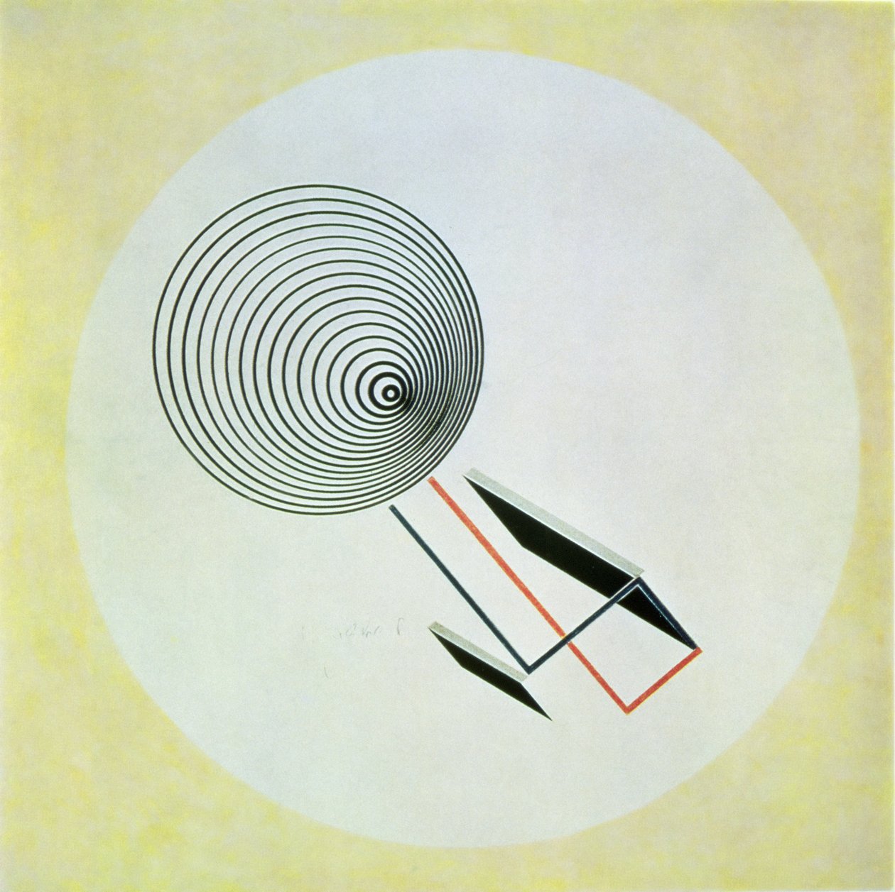 Proun 93 door Eliezer Markowich Lissitzky