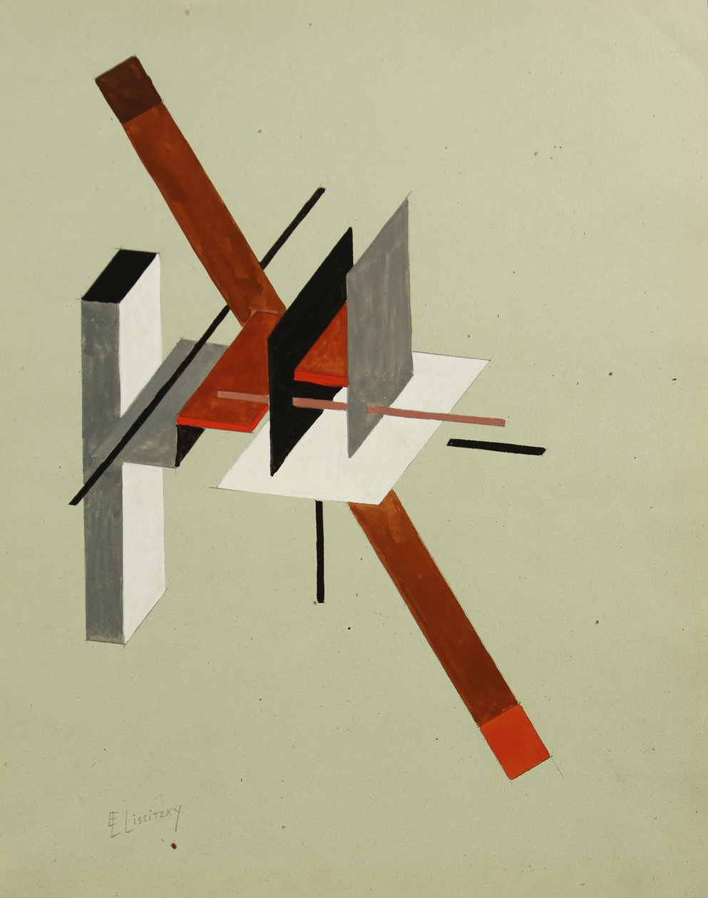 Proun door Eliezer Markowich Lissitzky