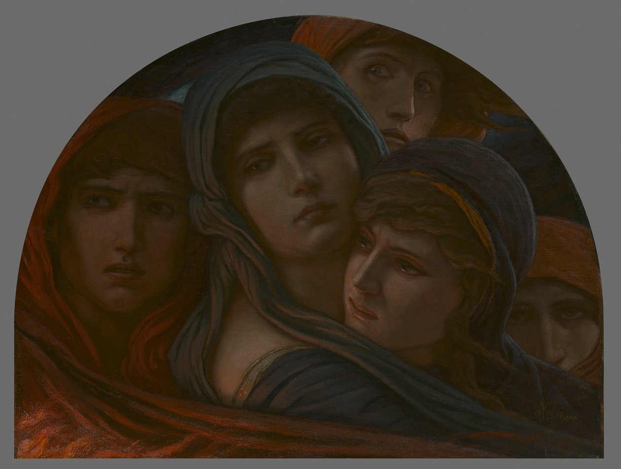 Een Glimp in de Hel, of Angst door Elihu Vedder