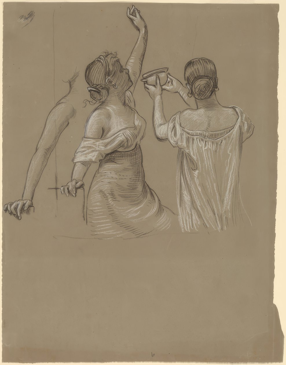 Dionysische Feestvierders door Elihu Vedder