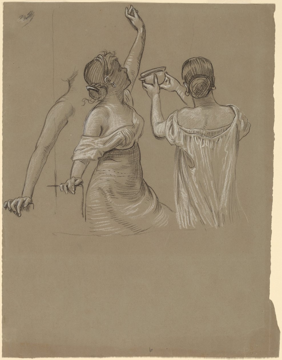 Dionysische feestvierders door Elihu Vedder