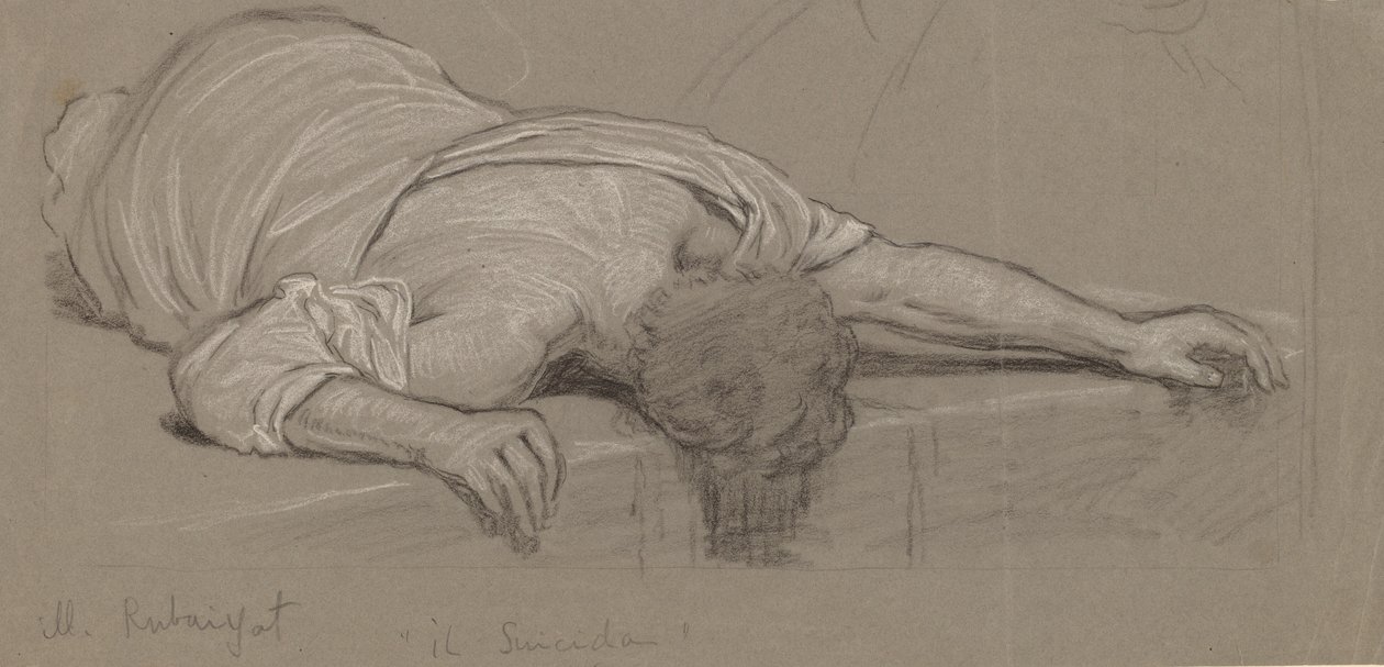 Uit de Rubáiyát, ca. 1887 door Elihu Vedder