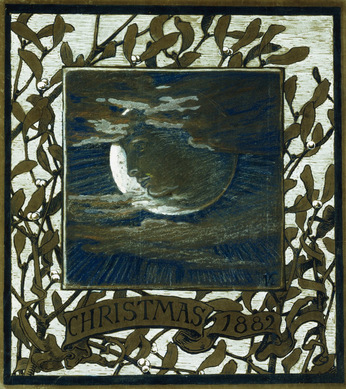Luna, Kerstmis, 1882 door Elihu Vedder