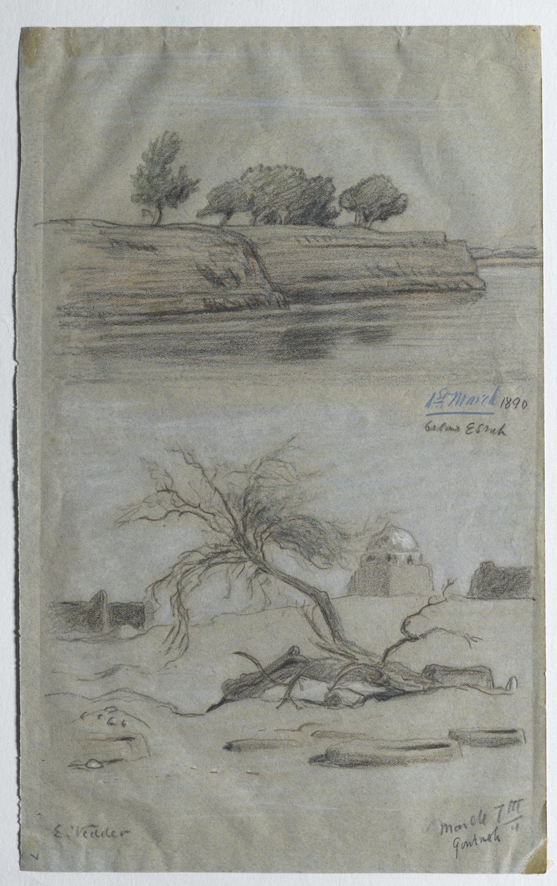 Nijl door Elihu Vedder