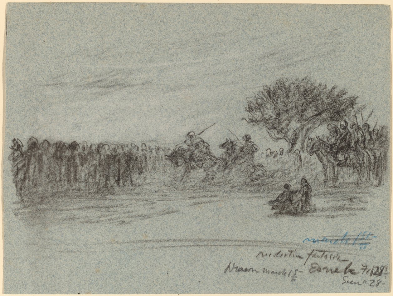 Nijlreis, Esneh, Egypte door Elihu Vedder