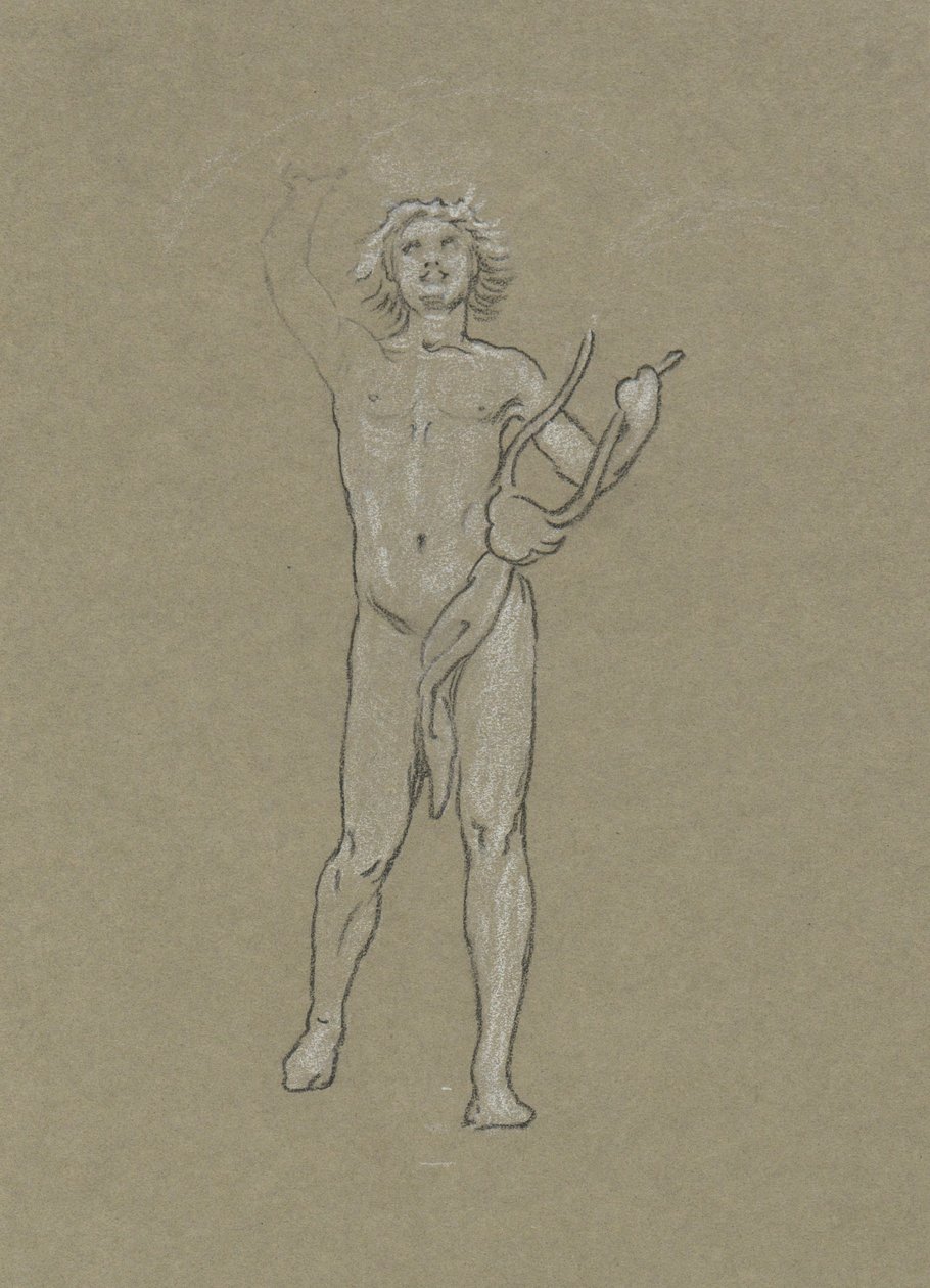 Studie voor Apollo door Elihu Vedder