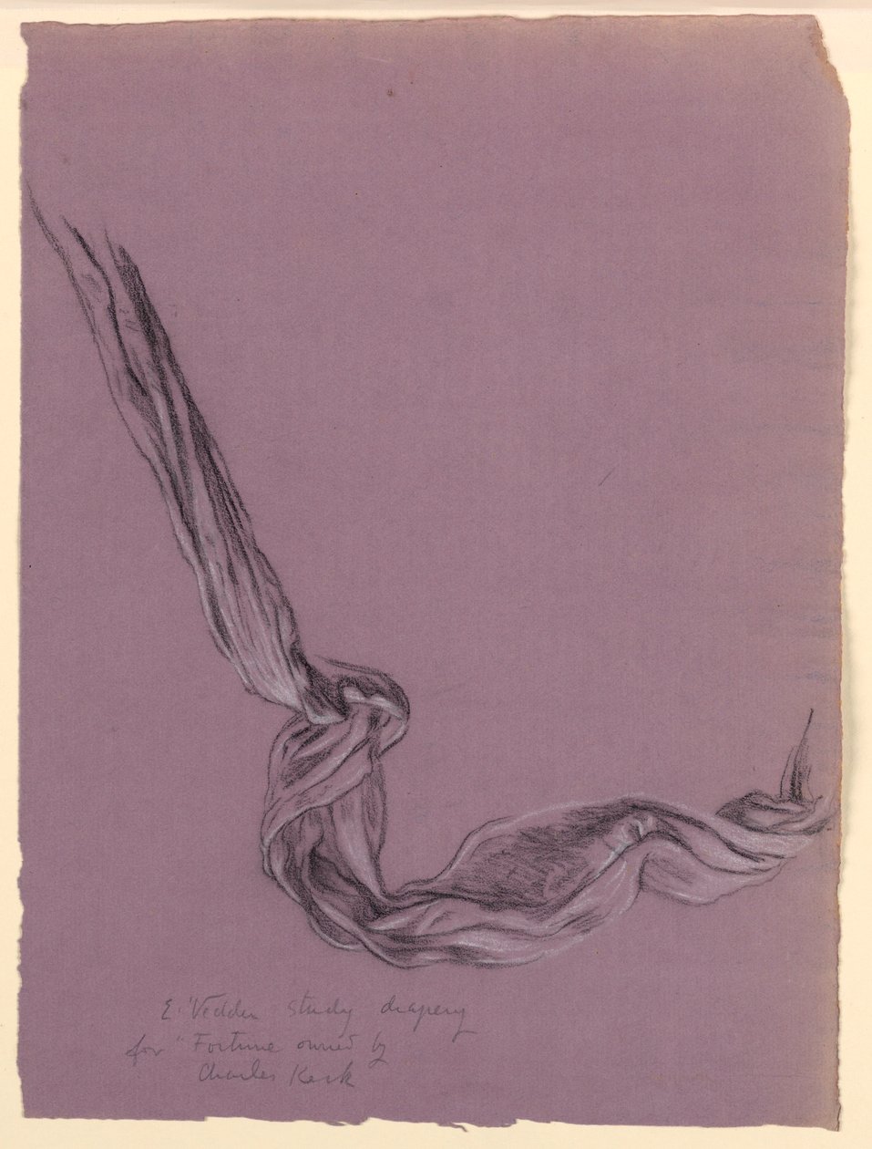 Studie voor "Fortuin" door Elihu Vedder
