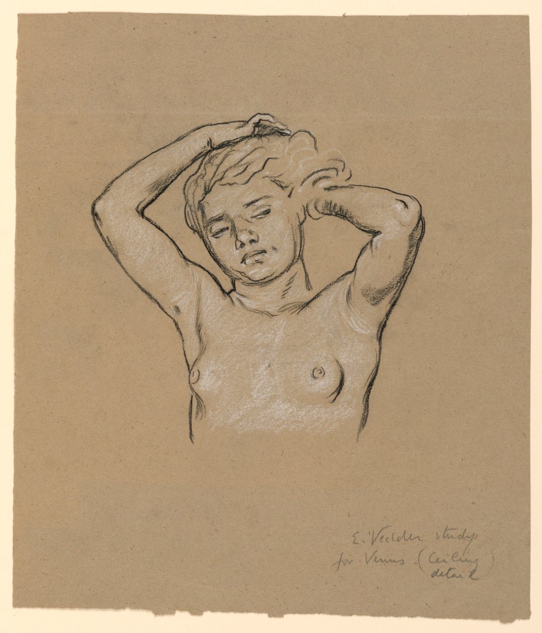 Studie voor "Venus" door Elihu Vedder