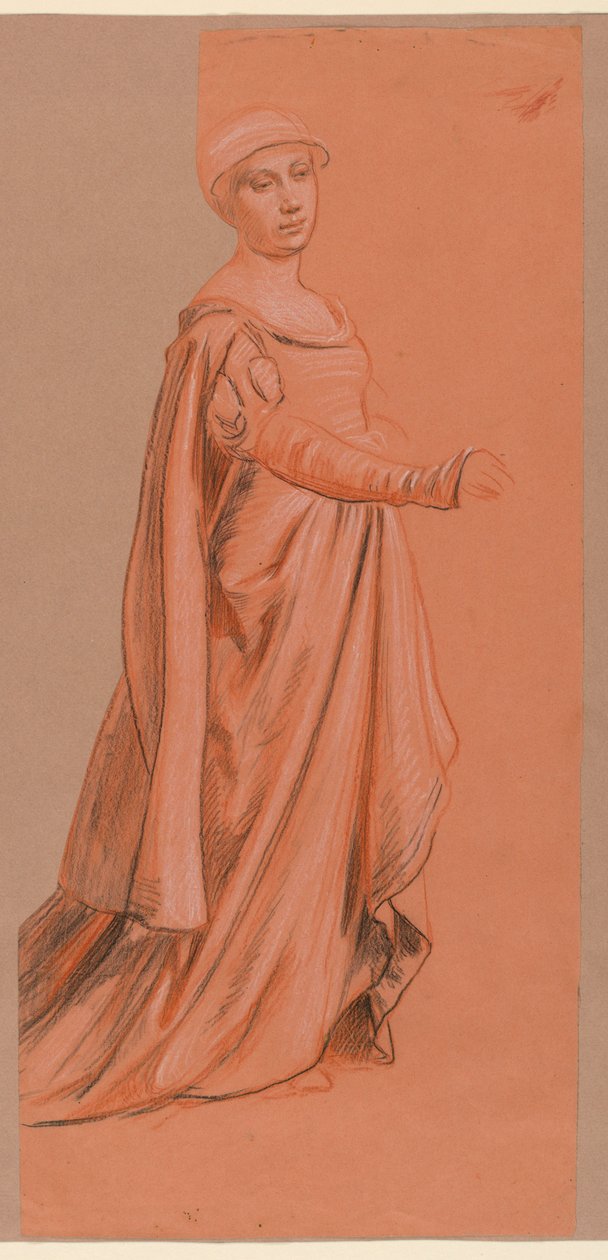 Studie voor "Huwelijksstoet" door Elihu Vedder