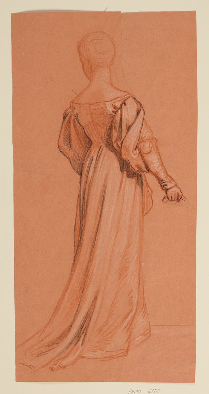 Studie voor "Huwelijksprocessie" door Elihu Vedder