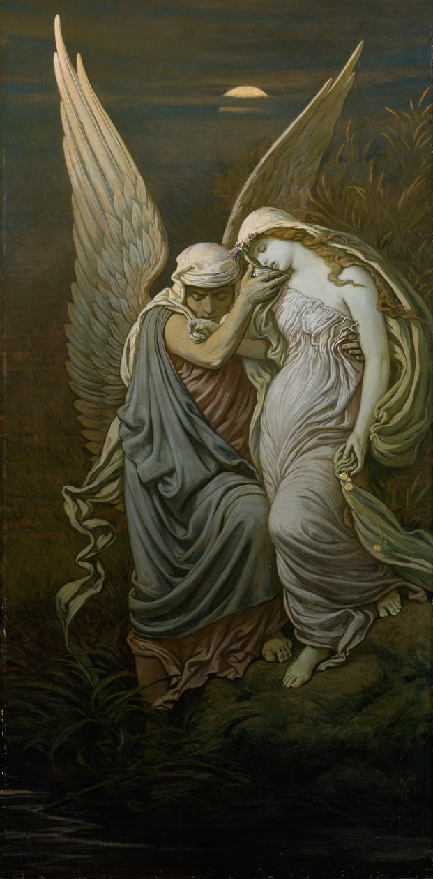 De beker van de dood, 1885 en 1911 door Elihu Vedder