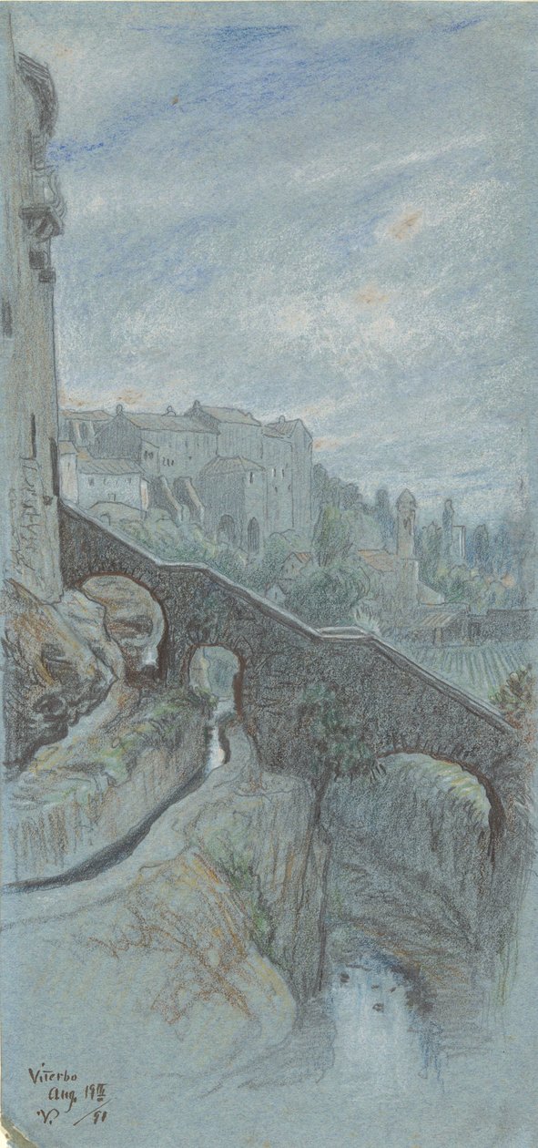 Viterbo door Elihu Vedder