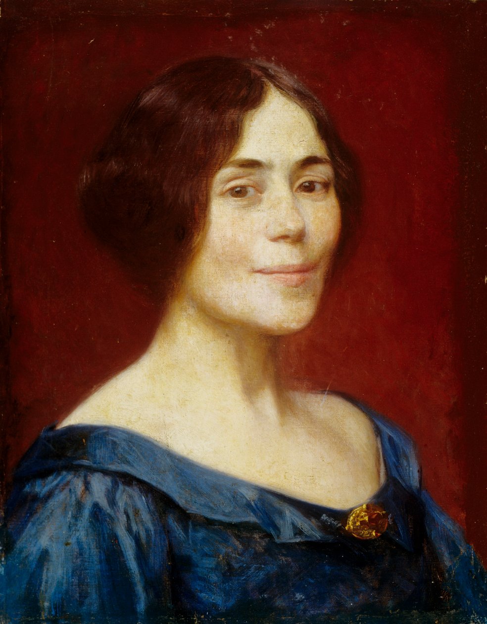 Zelfportret, 1899 door Elin Danielson Gambogi