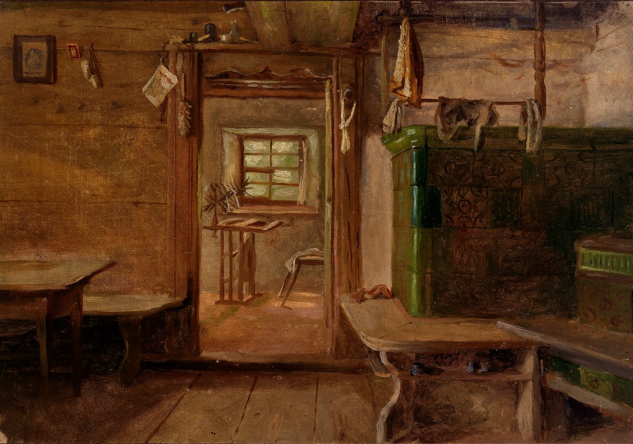 Interieur van een huis door Eliphalet Fraser Andrews