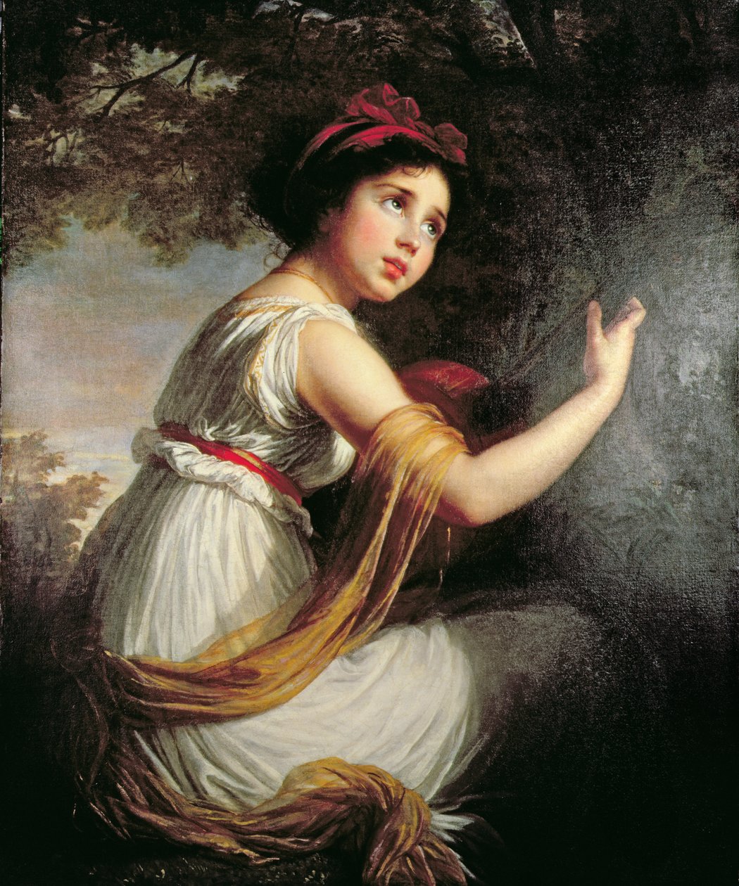 Portret van Julie Le Brun, c.1797 door Elisabeth Louise Vigee Lebrun