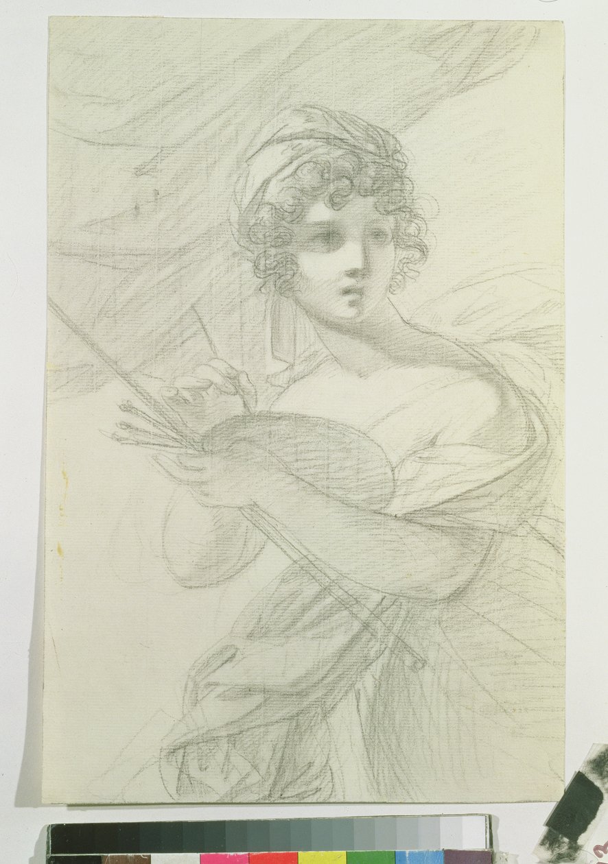 Zelfportret, c.1800 door Elisabeth Louise Vigee Lebrun