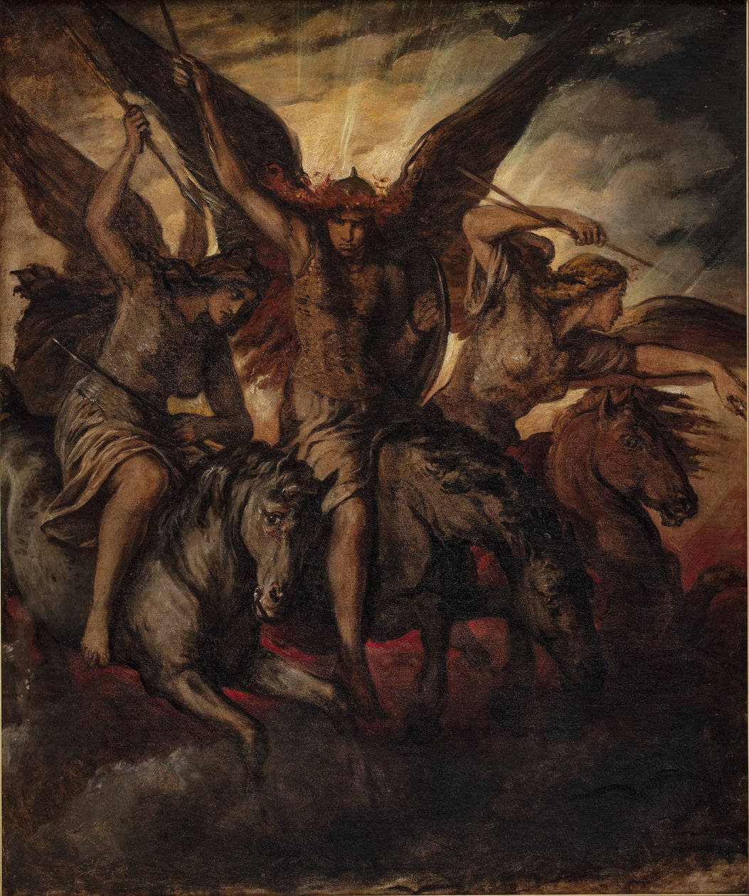 Valkyries door Elisabeth Jerichau Baumann
