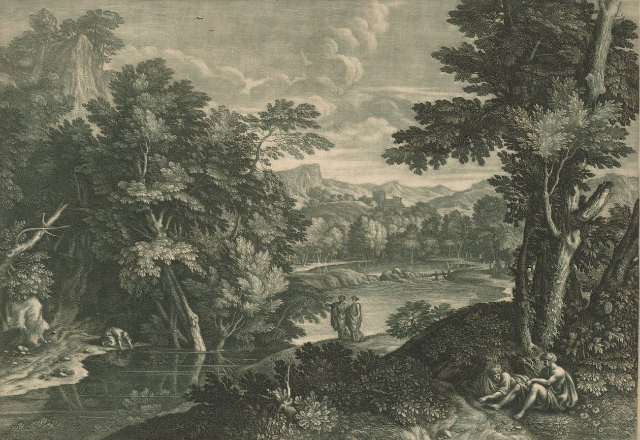 Landschap door Elisha Kirkall