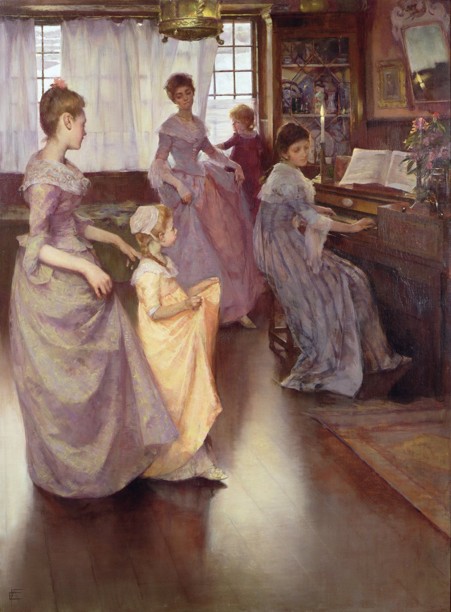 Het Menuet, 1892 door Elizabeth Adela Stanhope Forbes