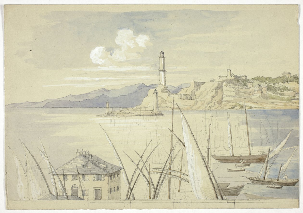 Genua vanaf de Croce di Malta door Elizabeth Murray