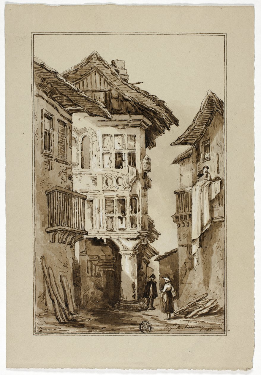 Rustieke Straatscène door Elizabeth Murray