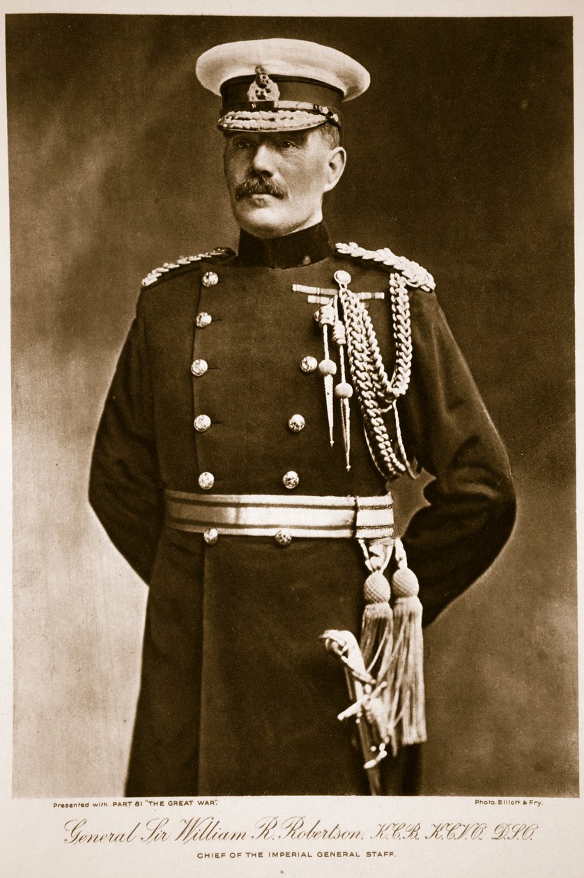 Generaal Sir William R. Robertson, K.C.B., K.C.V.O., D.I.O., 1914-19 door Elliott und Fry Studio
