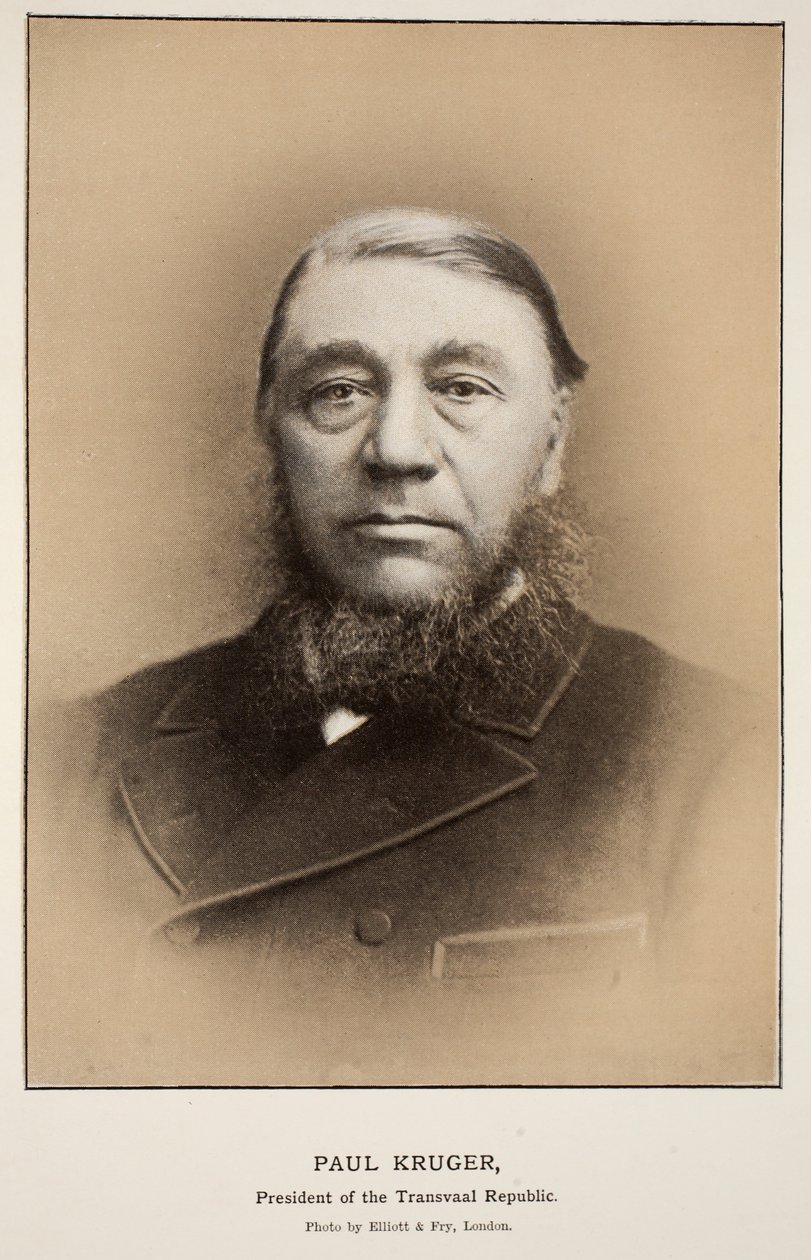Paul Kruger, President van de Transvaal Republiek door Elliott und Fry Studio