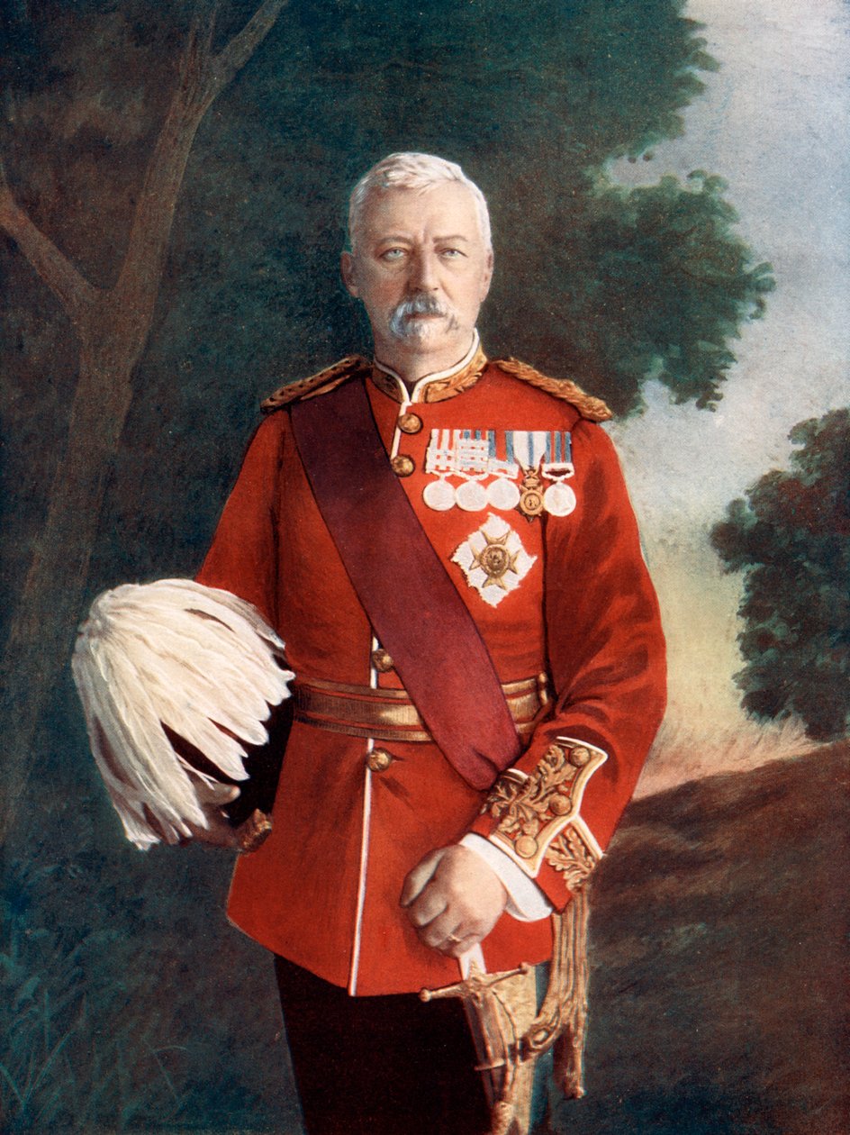 Luitenant-generaal Sir Robert Low, 1900 door Elliott and Fry