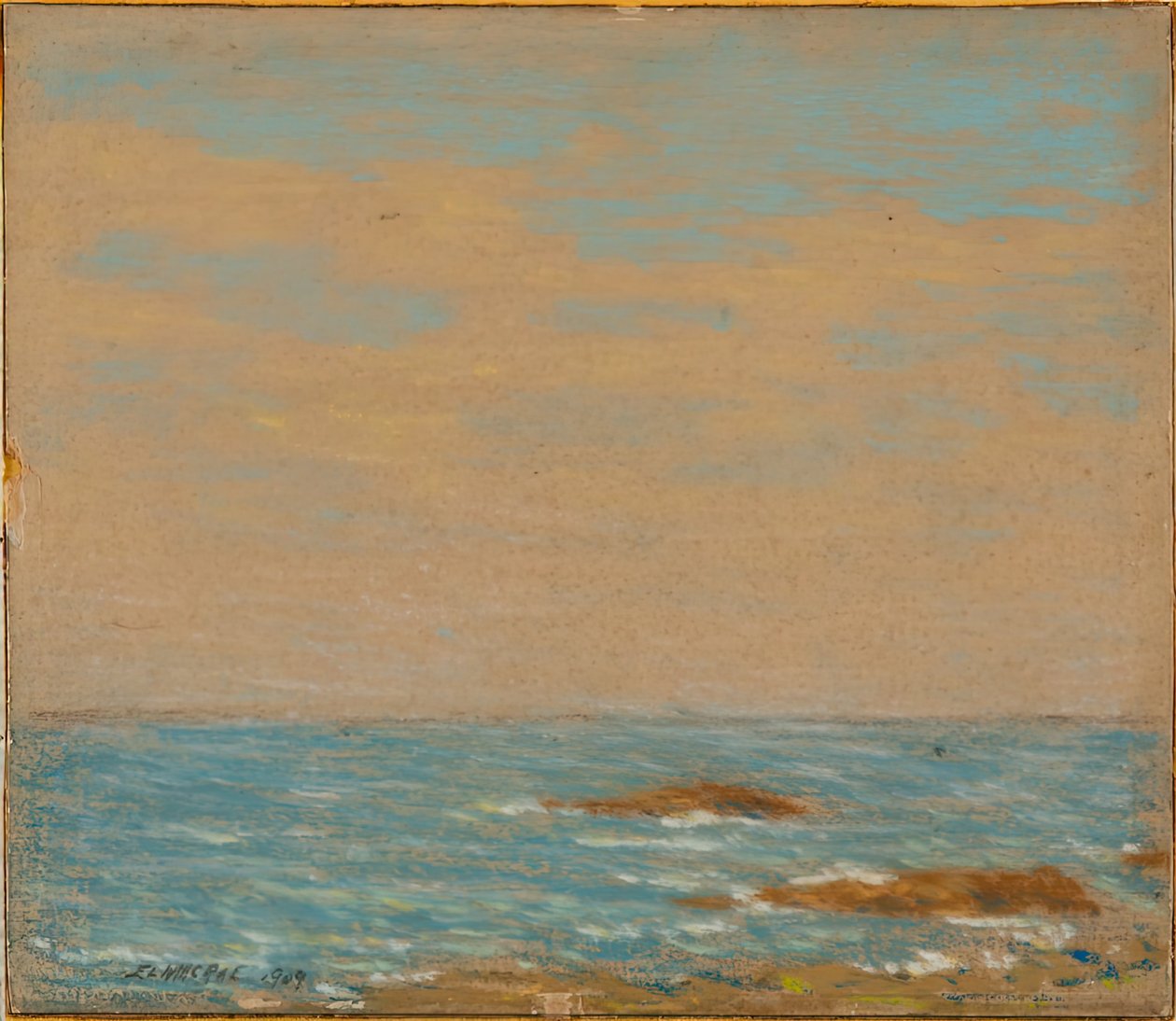 Zeegezicht door Elmer Livingston MacRae