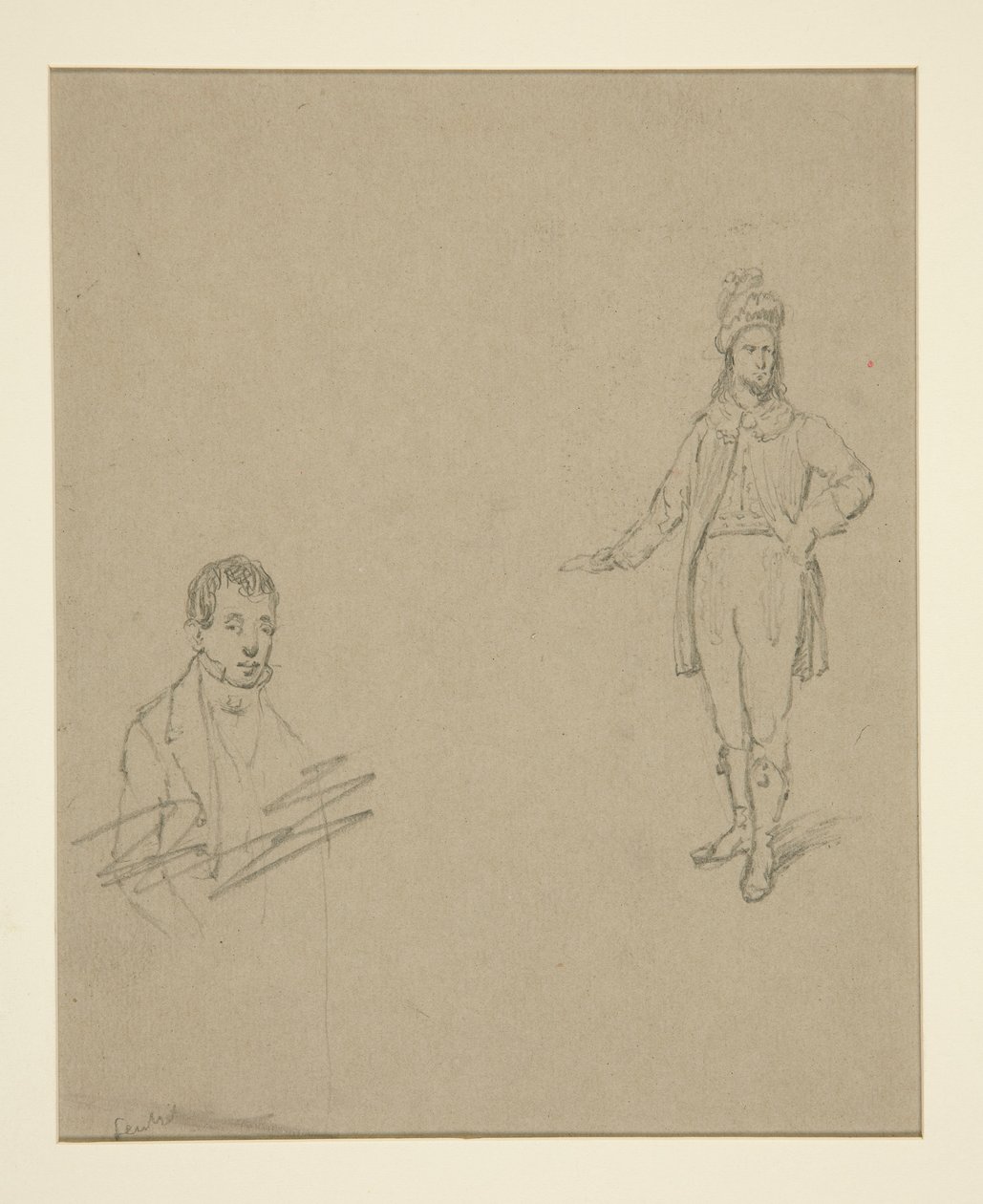 Twee mannen door Emanuel Gottlieb Leutze
