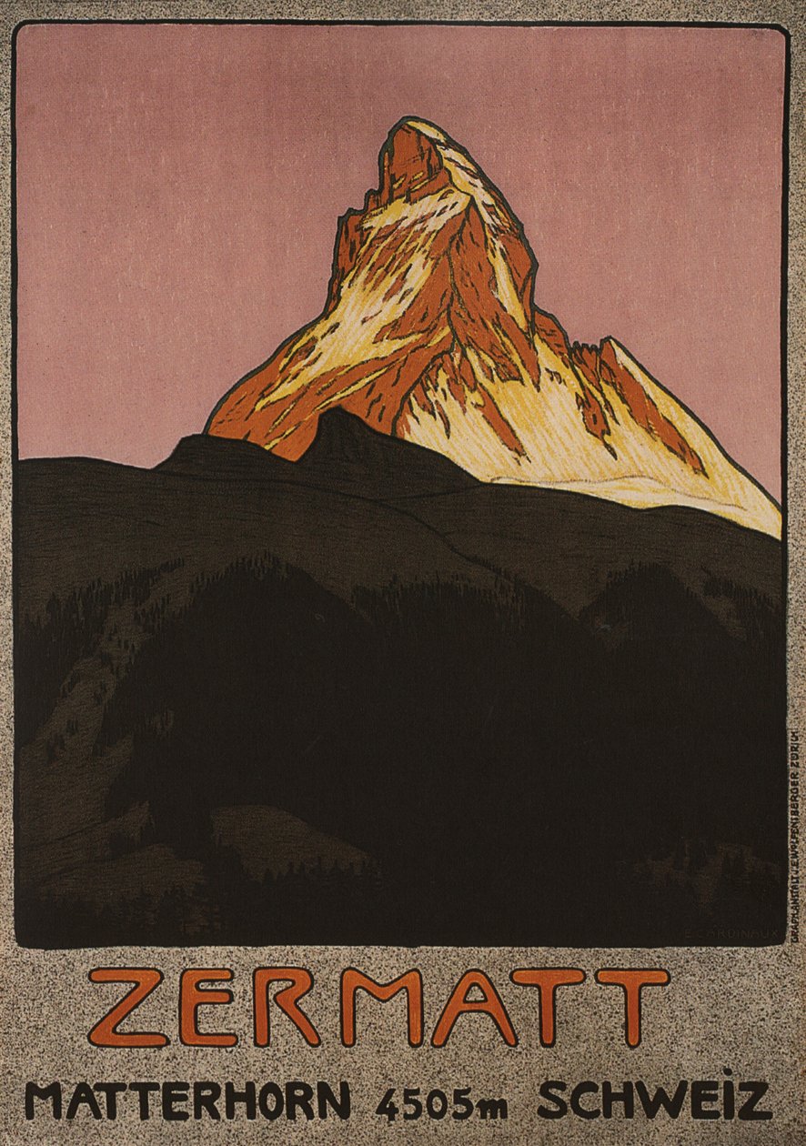 Zermatt, 1908 door Emil Cardinaux