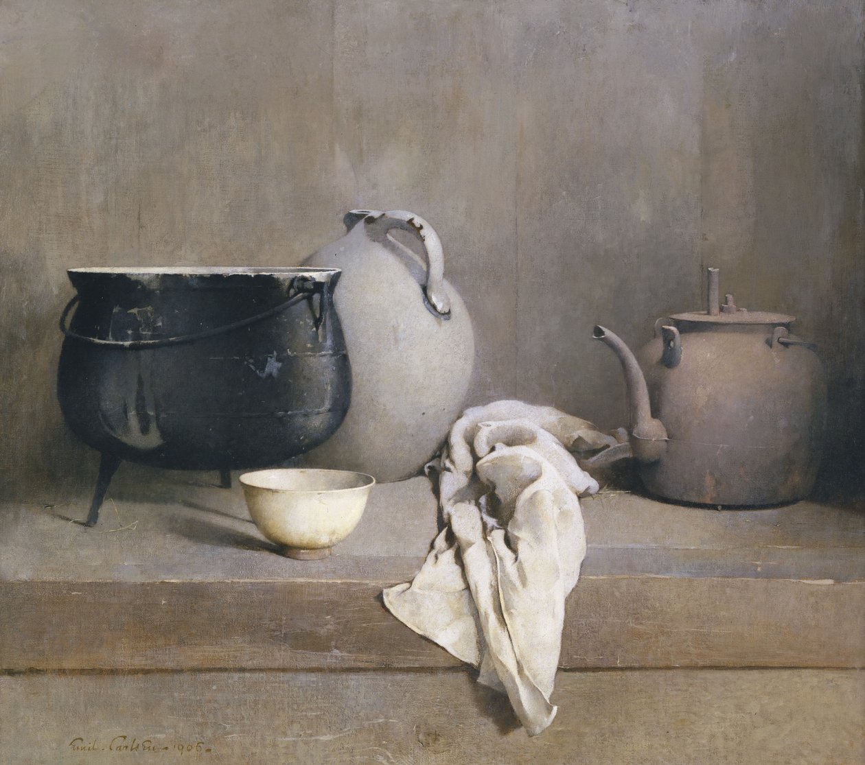 Studie in grijs door Emil Carlsen