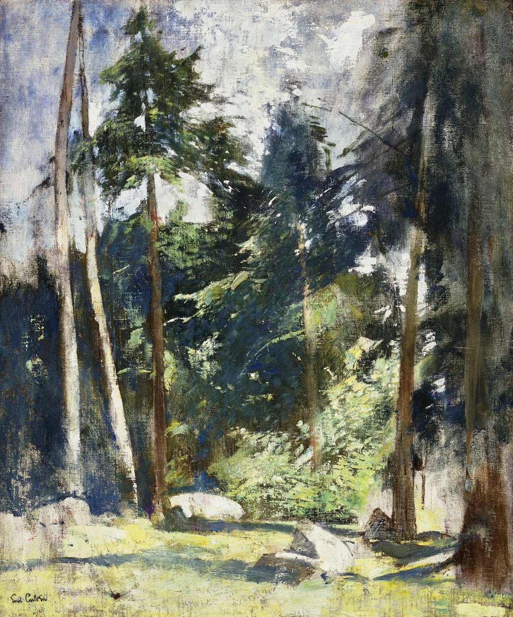 Hoge dennen door Emil Carlsen